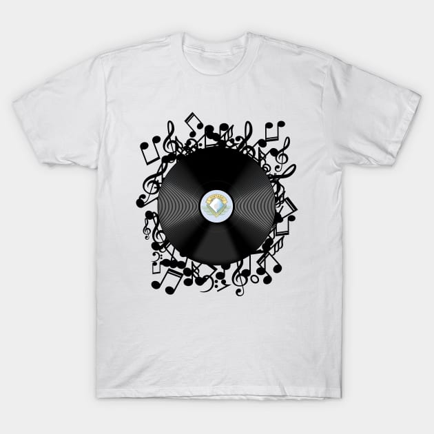 Vinyl Record T-Shirt by nickemporium1